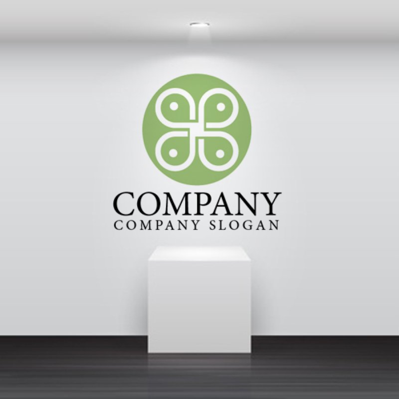 画像2: 葉・植物・四葉・輪・ロゴ・マークデザイン687 (2)