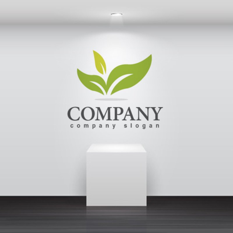 画像2: 葉・植物・成長・芽・ロゴ・マークデザイン690 (2)