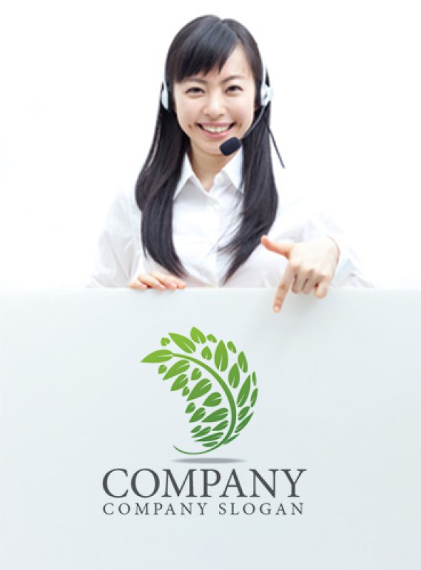 画像3: 木・球・成長・葉・ロゴ・マークデザイン713 (3)