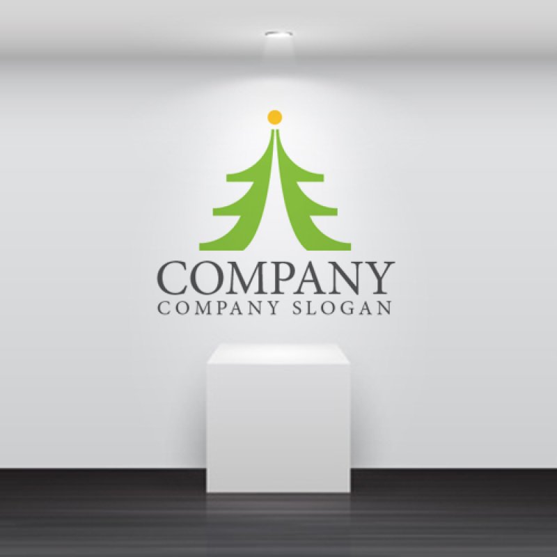 画像2: 木・クリスマスツリー・成長・緑・ロゴ・マークデザイン721 (2)