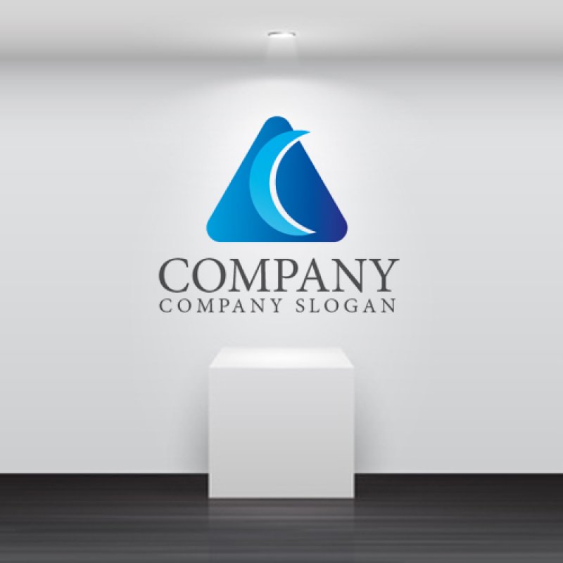 画像2: 三角・山・月・グラデーション・ロゴ・マークデザイン722 (2)