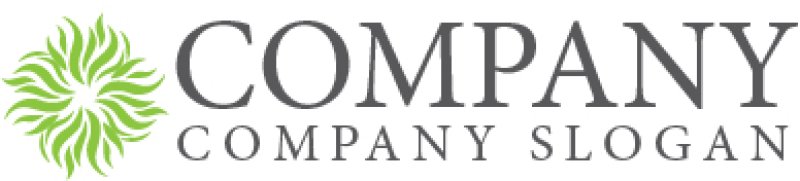 画像5: 草・広がり・成長・緑・ロゴ・マークデザイン724 (5)