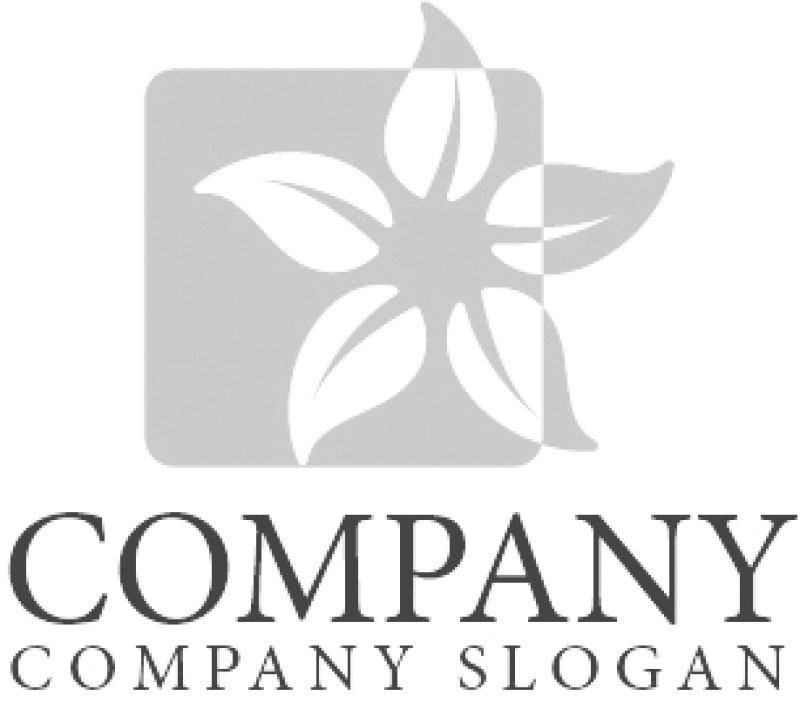 画像4: 葉・花・四角・緑・ロゴ・マークデザイン725 (4)