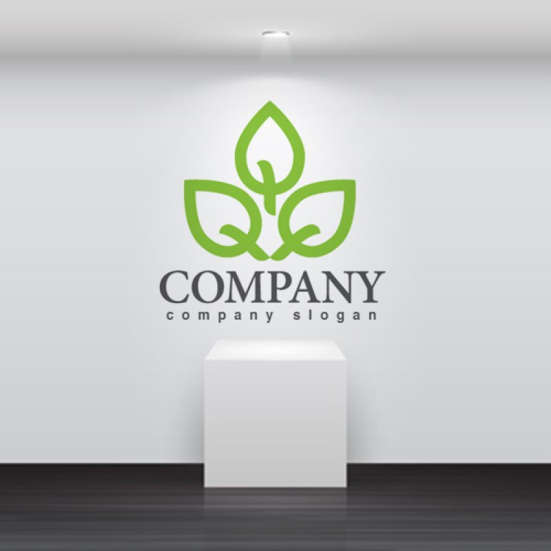 画像2: 葉・成長・線・木・ロゴ・マークデザイン737 (2)