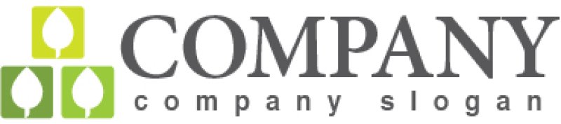 画像5: 葉・ブロック・四角・ロゴ・マークデザイン739 (5)