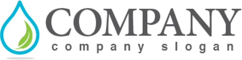 画像5: 水・葉・水滴・ロゴ・マークデザイン742 (5)