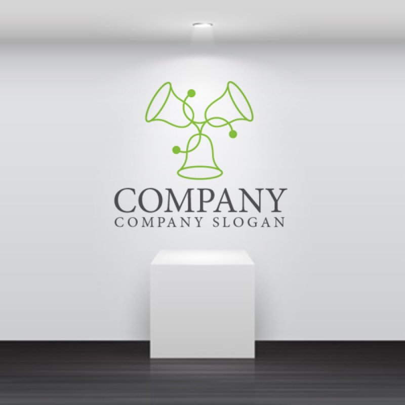 画像2: ベル・曲線・花・ロゴ・マークデザイン750 (2)