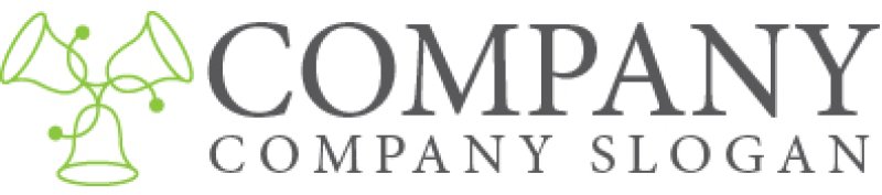 画像5: ベル・曲線・花・ロゴ・マークデザイン750 (5)