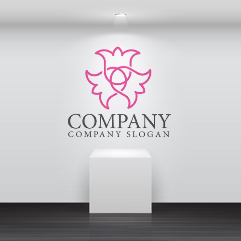 画像2: 花・繋がり・線・ロゴ・マークデザイン751 (2)