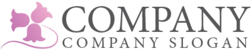 画像5: 花・ベルフラワー・曲線・ロゴ・マークデザイン752 (5)