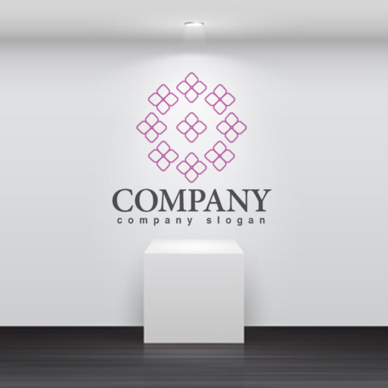 画像2: 花・アジサイ・輪・ロゴ・マークデザイン760 (2)