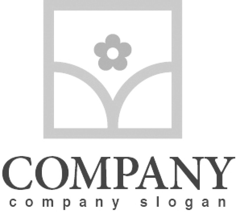 画像4: 草・四角・花・曲線・かわいい・ロゴ・マークデザイン772 (4)