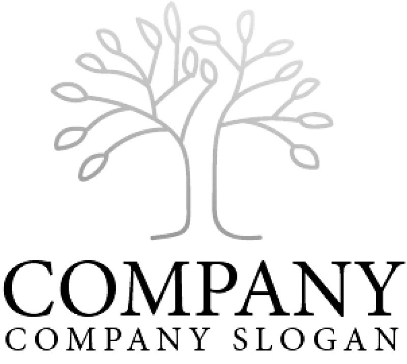 画像4: 線・木・フリーハンド・グラデーション・ロゴ・マークデザイン782 (4)