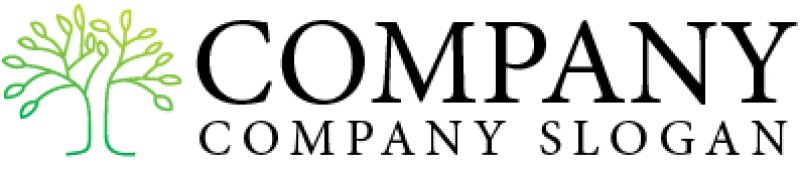 画像5: 線・木・フリーハンド・グラデーション・ロゴ・マークデザイン782 (5)