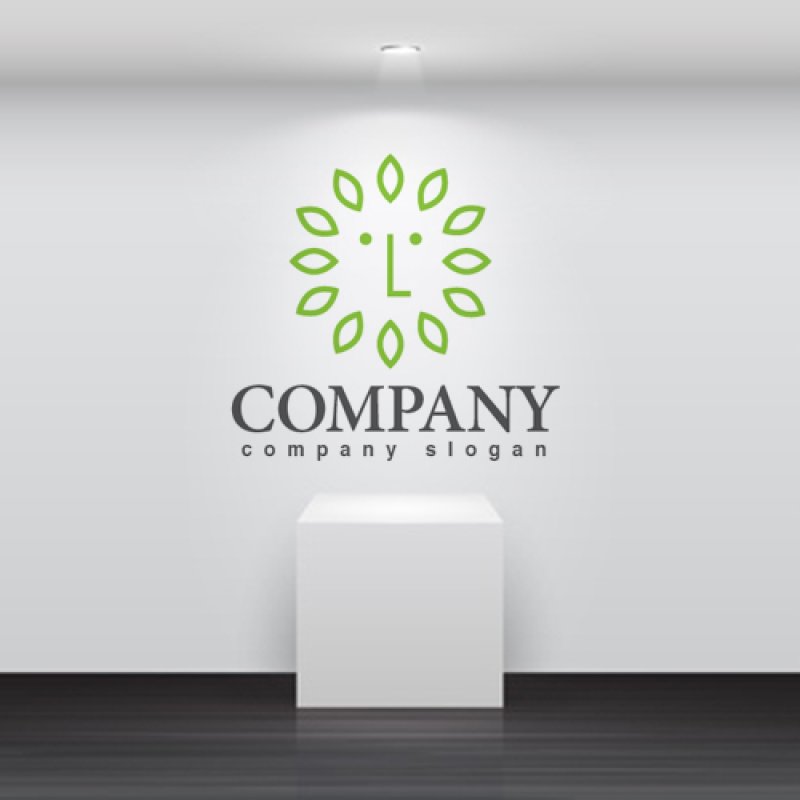 画像2: 顔・葉・太陽・かわいい・ロゴ・マークデザイン784 (2)