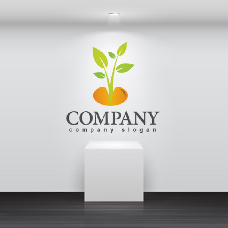 画像2: 葉・種・成長・ロゴ・マークデザイン786 (2)