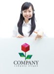 画像3: 花・箱・六角形・ロゴ・マークデザイン790 (3)