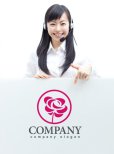 画像3: 花・バラ・輪・ロゴ・マークデザイン810 (3)