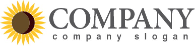 画像5: 花・ひまわり・太陽・ロゴ・マークデザイン828 (5)