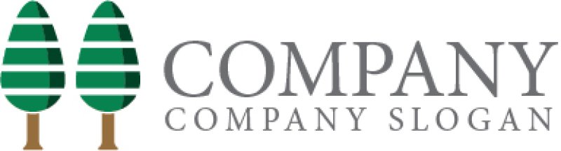 画像6: 木・林・ロゴ・マークデザイン850 (6)