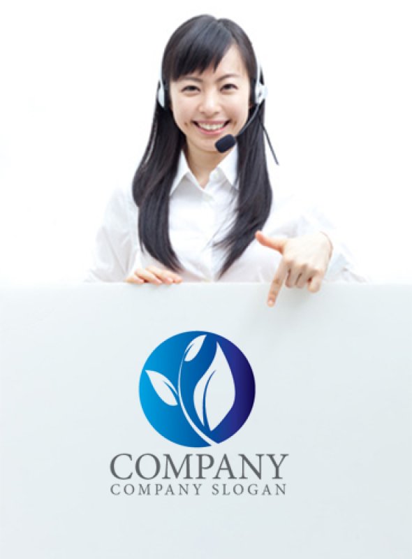 画像5: 葉・輪・成長・グラデーション・ロゴ・マークデザイン853 (5)