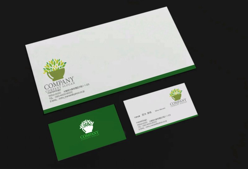 画像3: 葉・お茶・植木・ロゴ・マークデザイン856 (3)