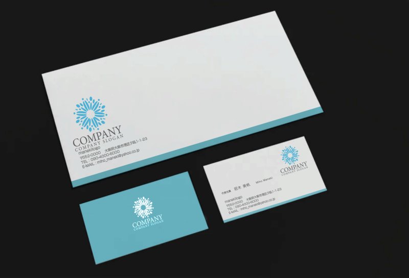 画像3: 花・風車・輪・ロゴ・マークデザイン860 (3)