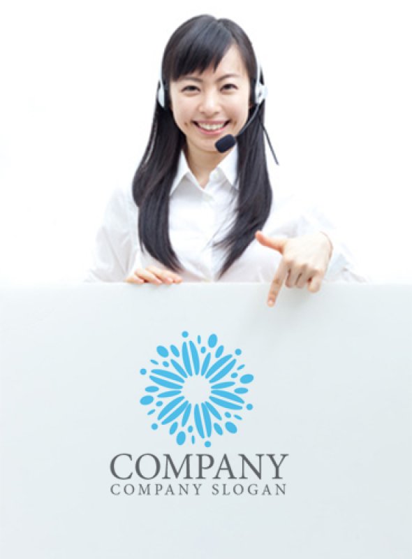 画像5: 花・風車・輪・ロゴ・マークデザイン860 (5)