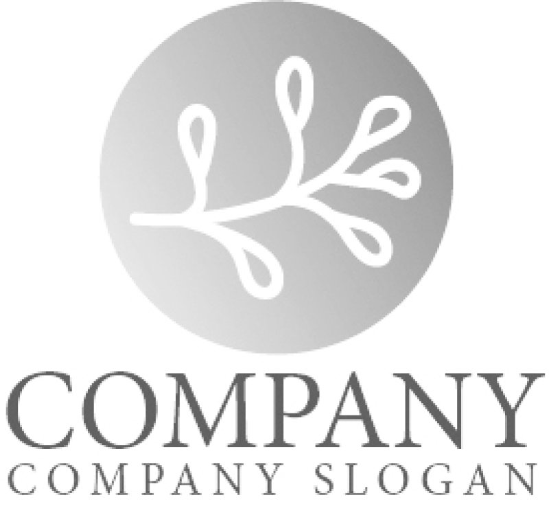 画像6: 枝・葉・輪・グラデーション・ロゴ・マークデザイン861 (6)