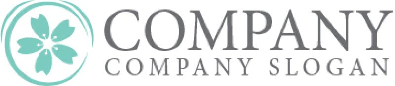 画像6: 桜・輪・曲線・ロゴ・マークデザイン875 (6)