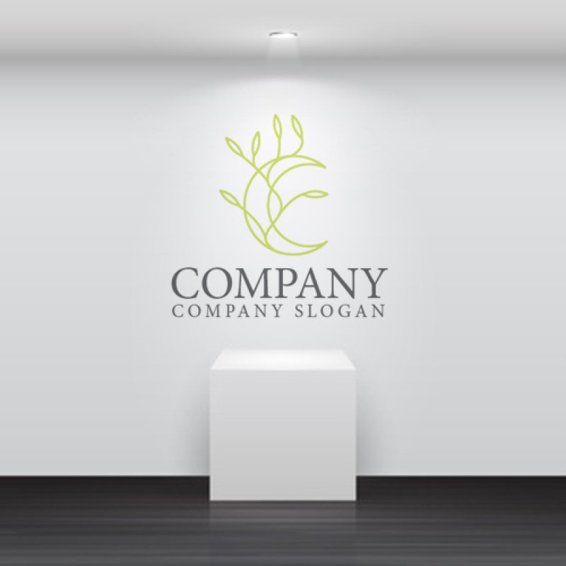 画像3: 葉・月・曲線・ロゴ・マークデザイン878 (3)