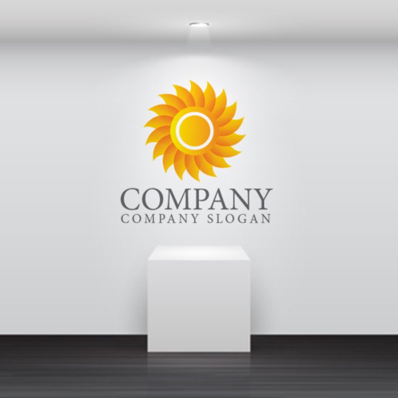 画像3: 花・輪・太陽・ロゴ・マークデザイン879 (3)