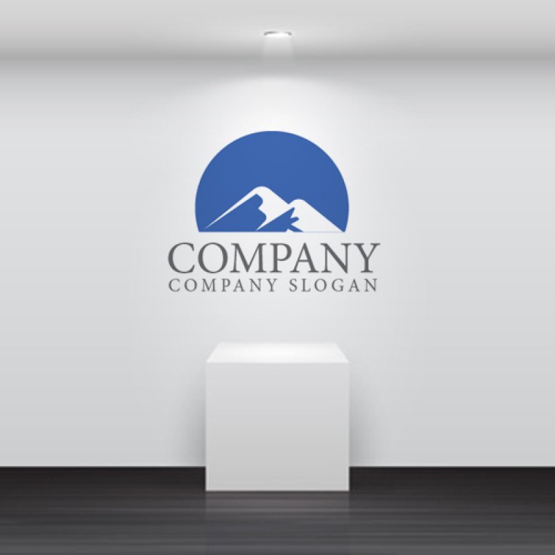 画像4: 山・空・輪・ロゴ・マークデザイン889 (4)