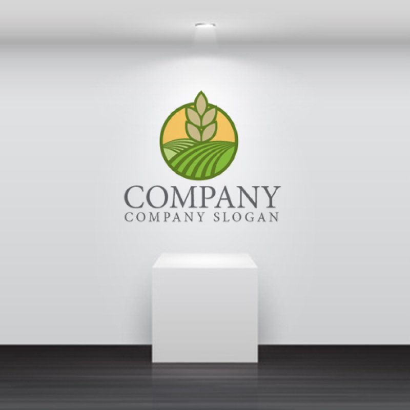 画像4: 麦・農業・輪・大地・ロゴ・マークデザイン896 (4)