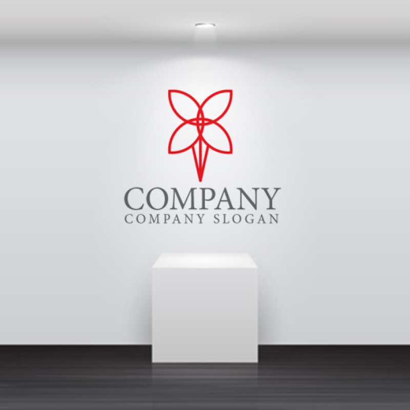 画像4: 花・足・線・ロゴ・マークデザイン897 (4)