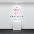 画像4: 桜・人・輪・花・かわいい・ロゴ・マークデザイン899