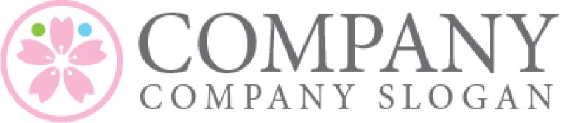 画像6: 桜・人・輪・花・かわいい・ロゴ・マークデザイン899 (6)