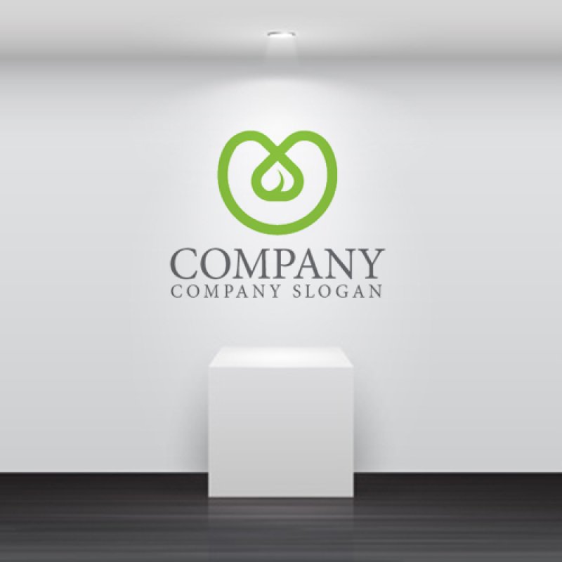 画像4: 葉・ハート・栗・輪・ロゴ・マークデザイン909 (4)