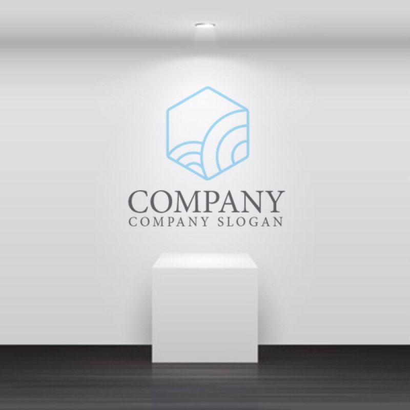 画像4: 箱・波・六角形・ロゴ・マークデザイン963 (4)