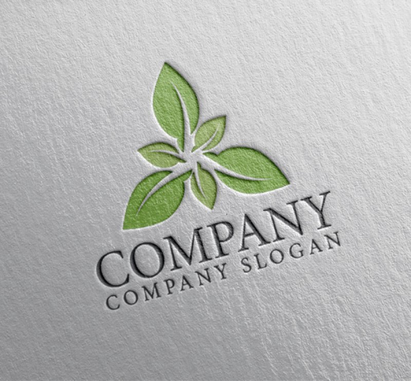 画像2: 葉・三角・成長・ロゴ・マークデザイン975 (2)