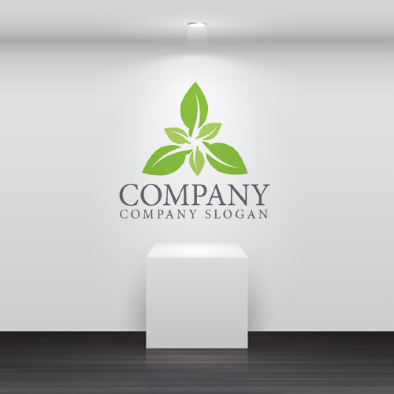 画像5: 葉・三角・成長・ロゴ・マークデザイン975 (5)