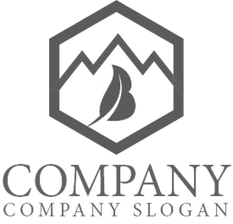 画像6: 六角形・山・葉・B・ロゴ・マークデザイン984 (6)