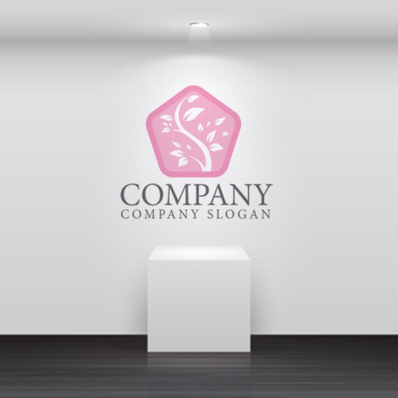 画像5: 葉・五角形・成長・ロゴ・マークデザイン985 (5)