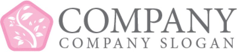 画像7: 葉・五角形・成長・ロゴ・マークデザイン985 (7)