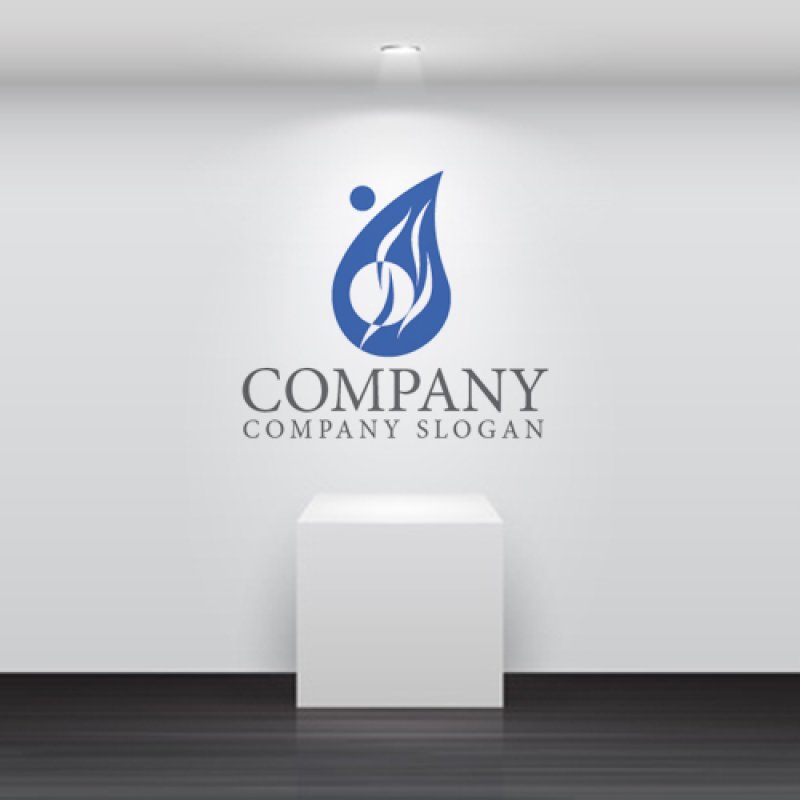 画像5: 水滴・人・葉・流れ・ロゴ・マークデザイン989 (5)