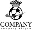 画像4: サッカー・ボール・王冠・ロゴ・マークデザイン003 (4)