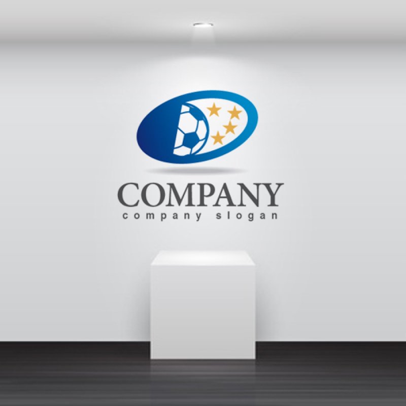 画像2: 星・サッカーボール・楕円・グラデーション・ロゴ・マークデザイン008 (2)