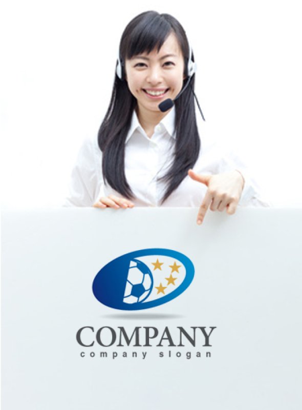 画像3: 星・サッカーボール・楕円・グラデーション・ロゴ・マークデザイン008 (3)