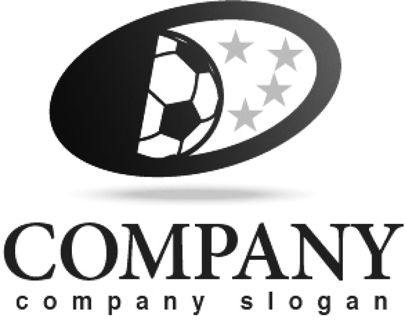 画像4: 星・サッカーボール・楕円・グラデーション・ロゴ・マークデザイン008 (4)