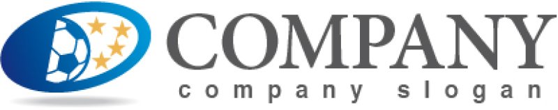 画像5: 星・サッカーボール・楕円・グラデーション・ロゴ・マークデザイン008 (5)